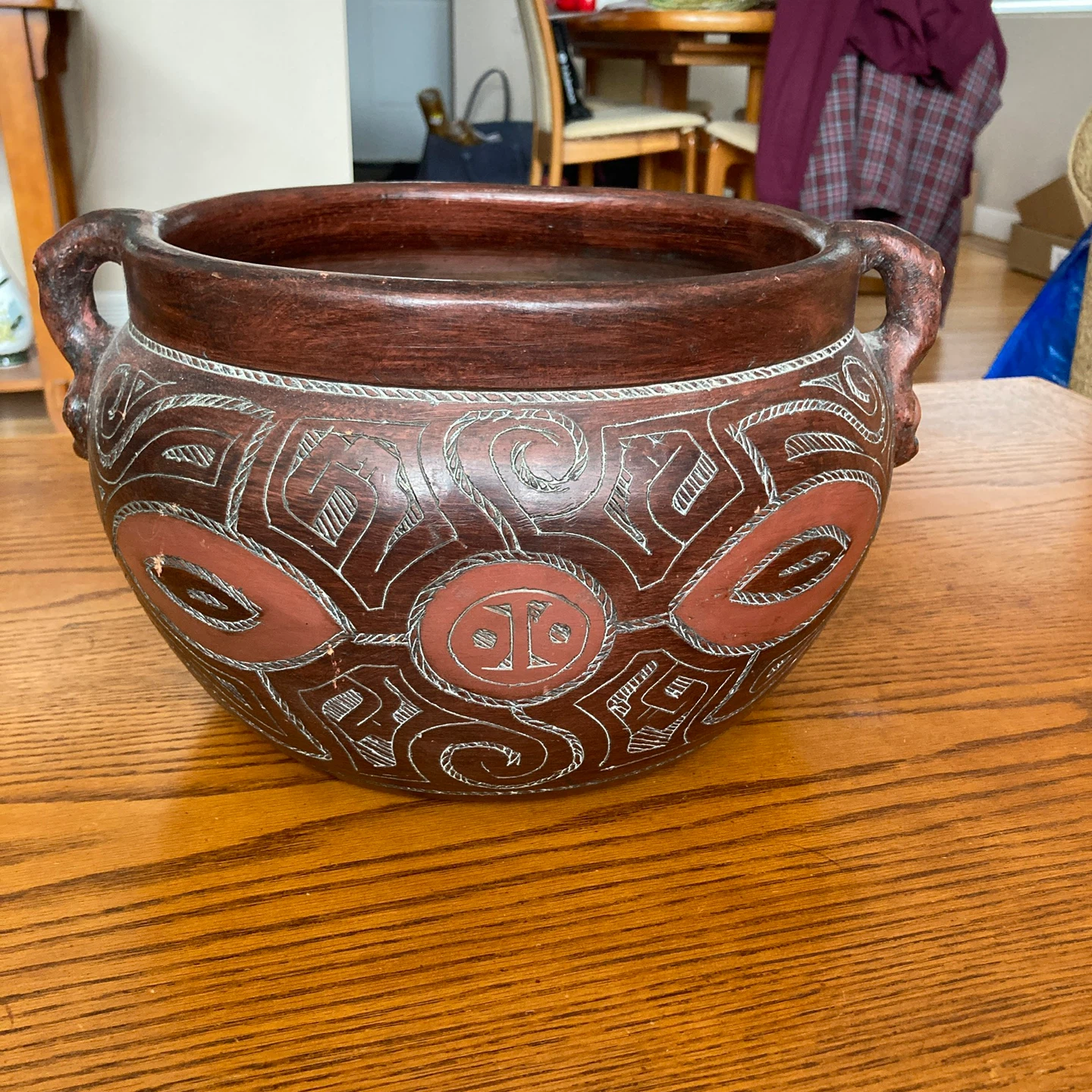 Made in Brazil Decorative Ceramic Bowl with Handles - photo 4