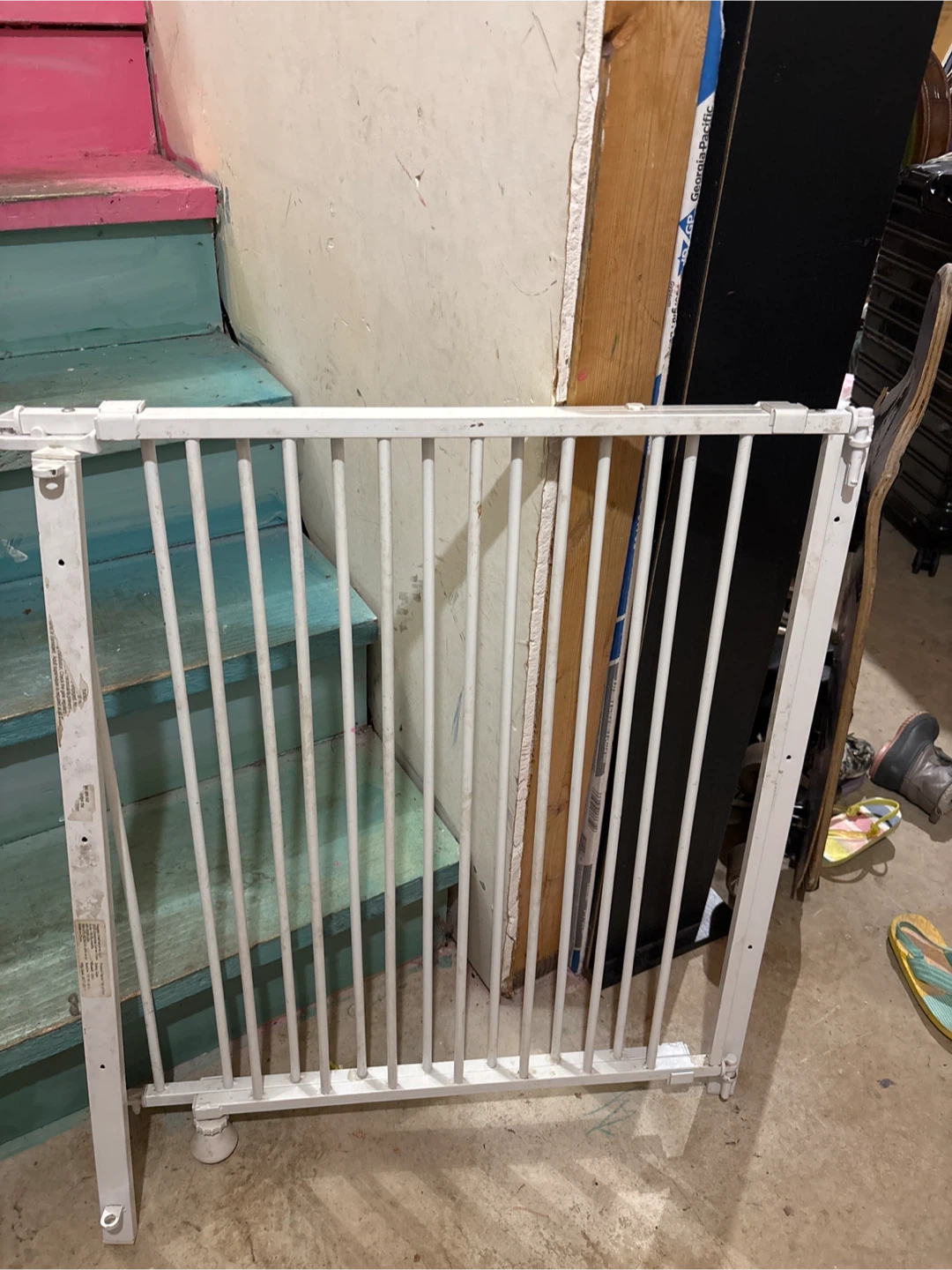 White Metal Baby Safety Gate