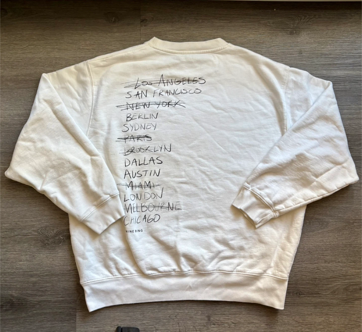 ANINE BING Los Angeles Crewneck Sweatshirt - Size L - photo 2