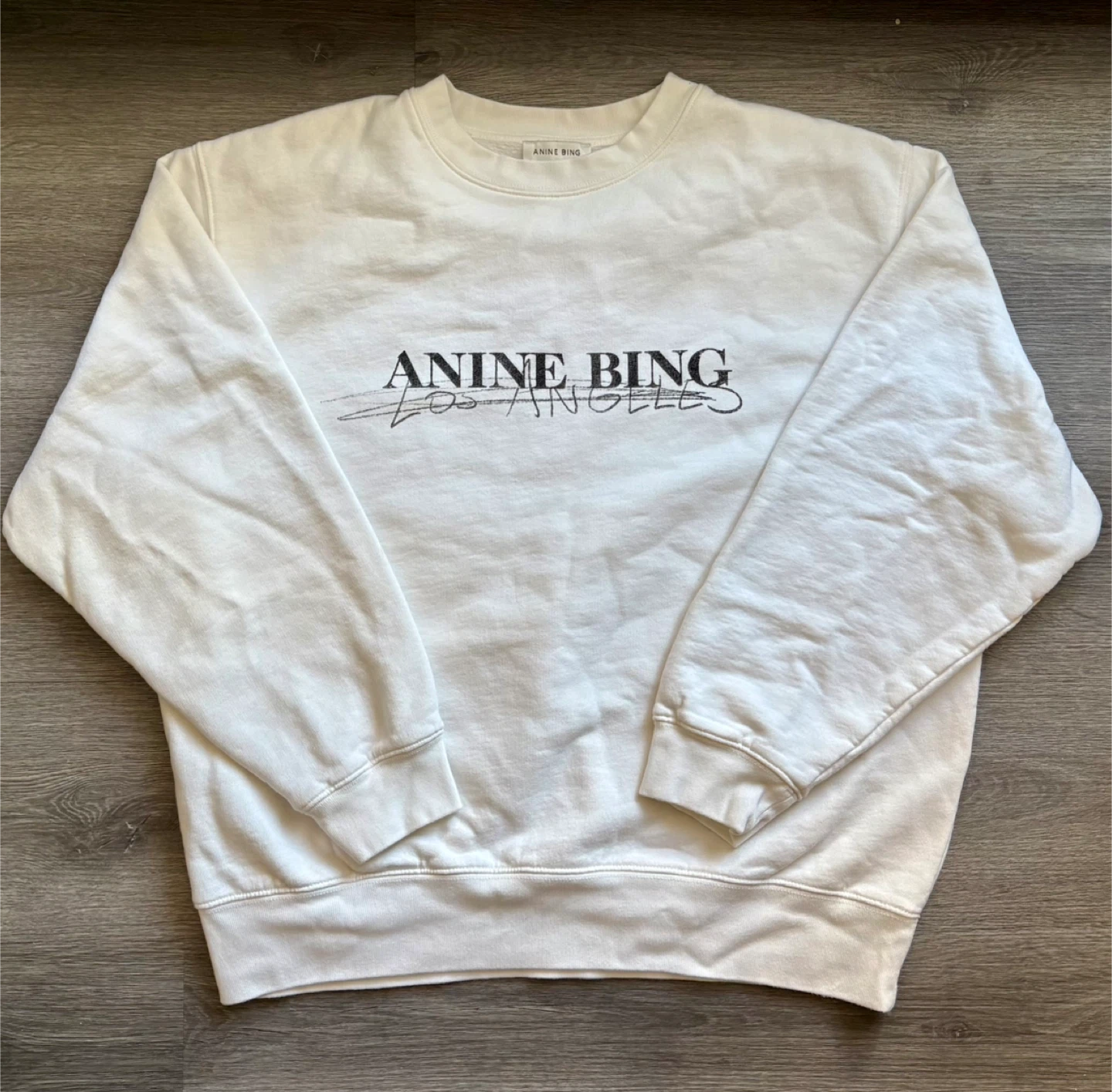 ANINE BING Los Angeles Crewneck Sweatshirt - Size L