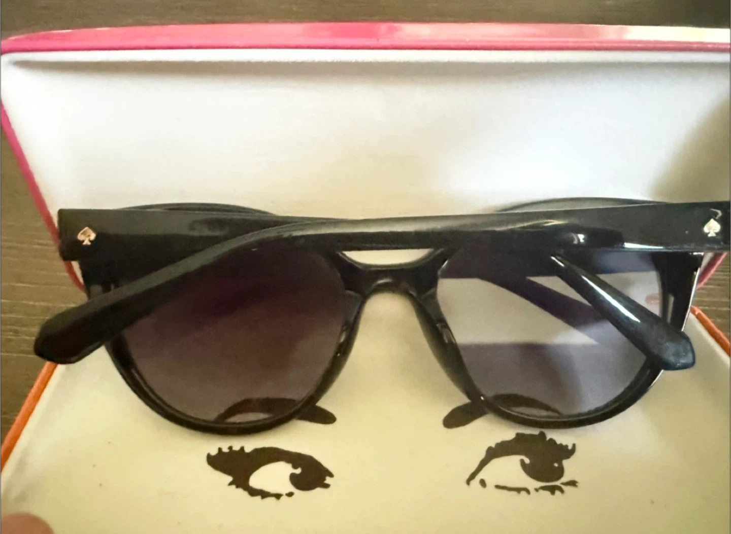Kate Spade New York Black Cat-Eye Sunglasses with Case - photo 4