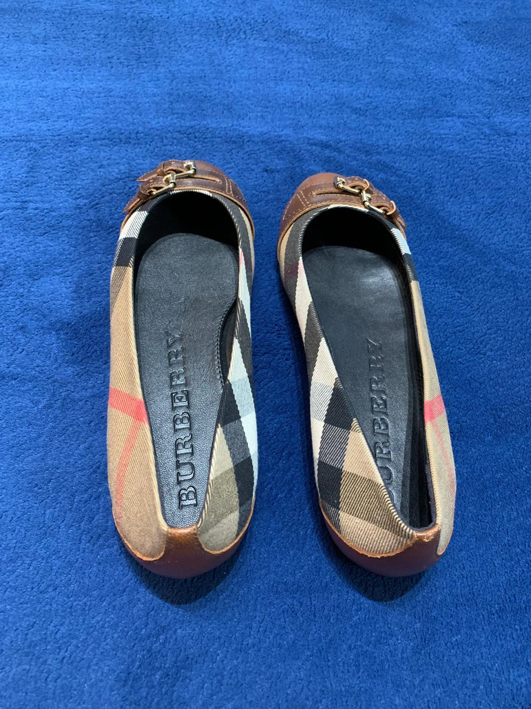 Authentic Burberry Nova Check Ballet Flats. Size 37 - photo 3