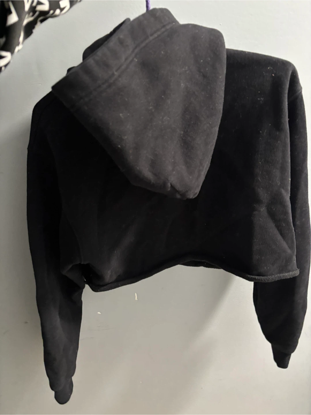 Tna "New York" Cropped Hoodie - Black - photo 3