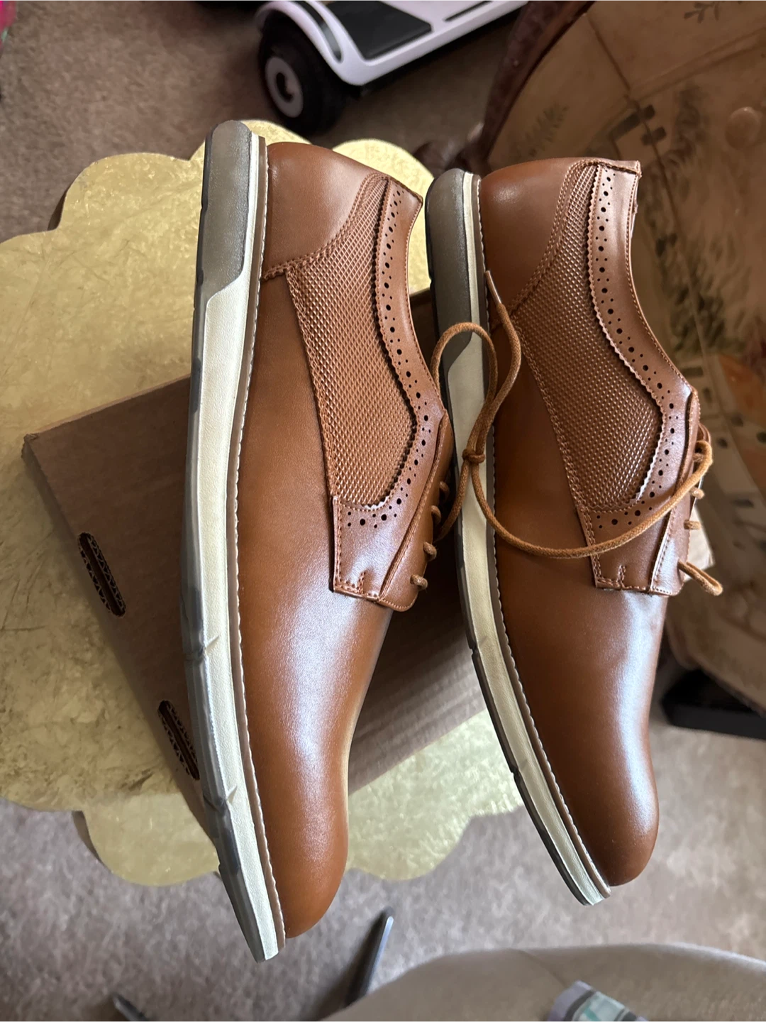 Bruno Magli Men's Brown Leather Dress Shoes Size 14W