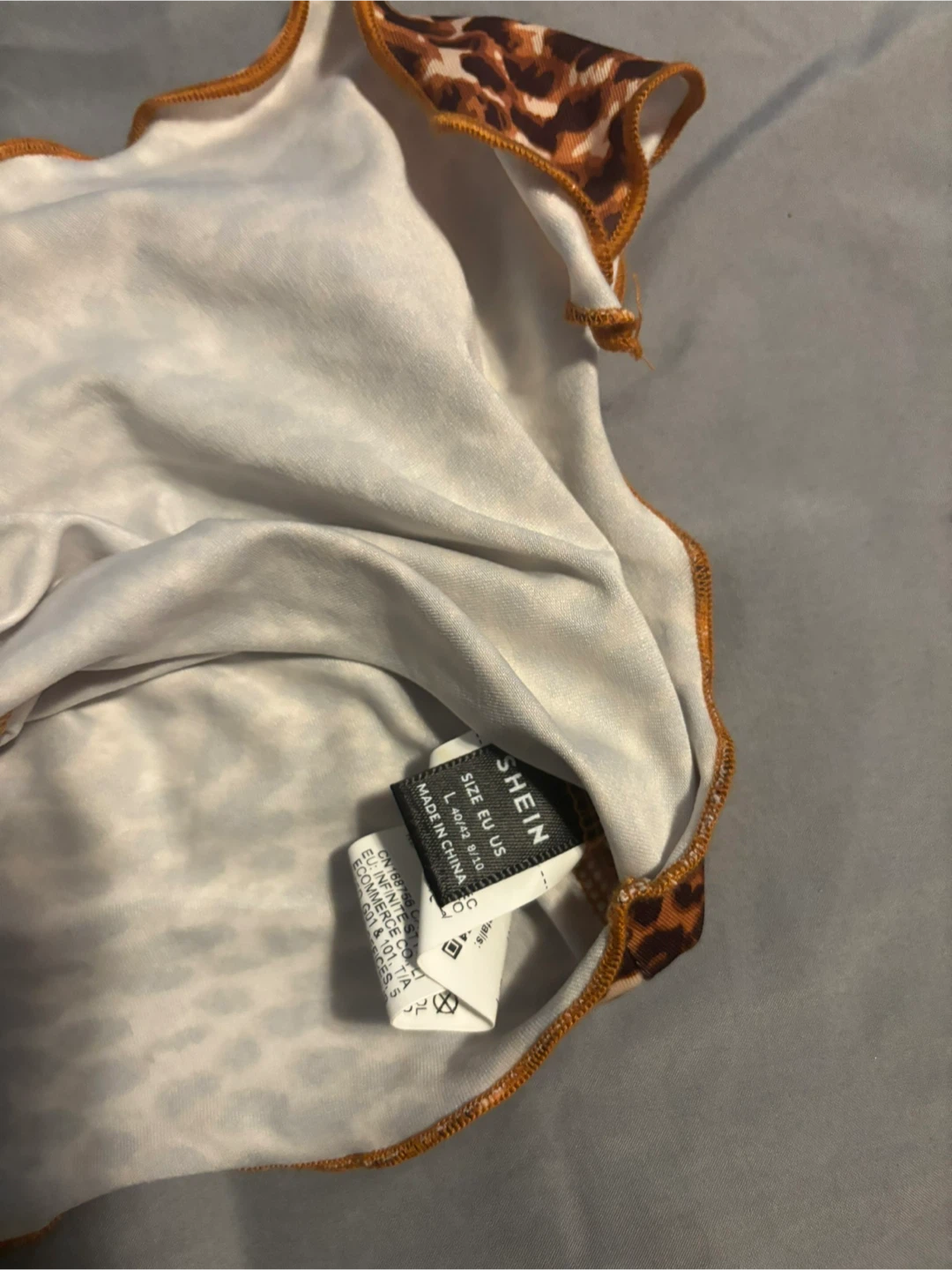 SHEIN Leopard Print Bow Top Size L - photo 2