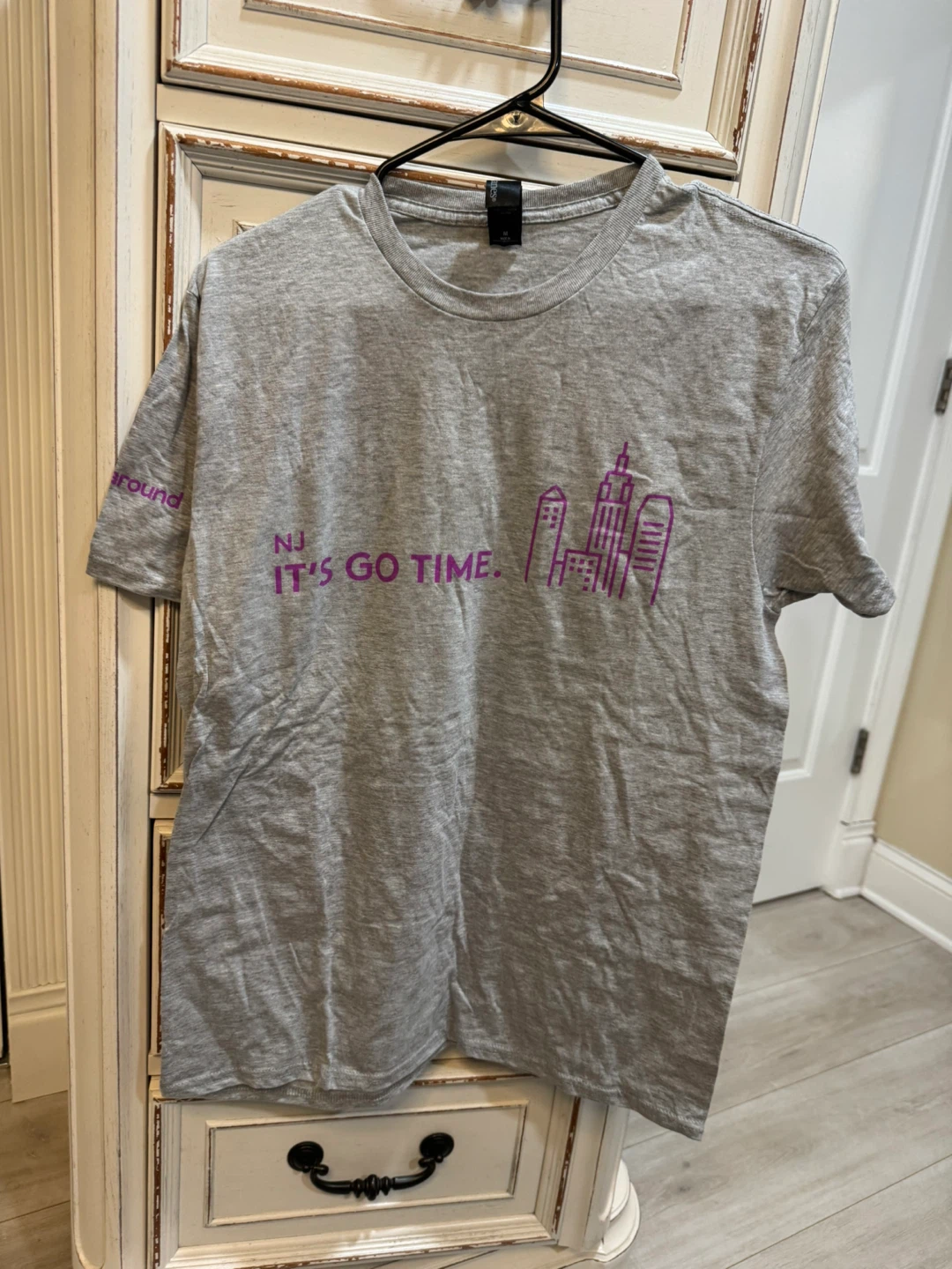Grey NJ It's Go Time T-Shirt - Size M - photo 4