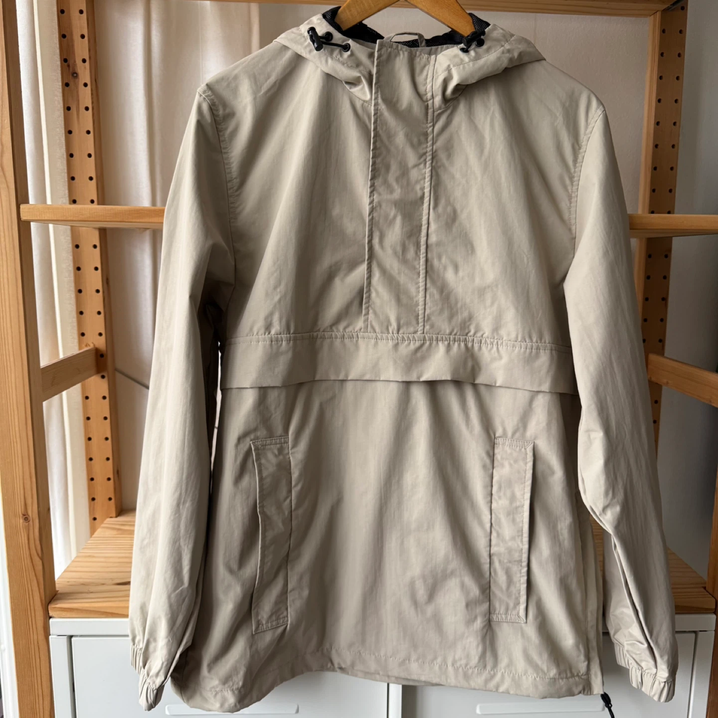 PICK UP THIS WEEKEND-NEW Tan Anorak Hooded  Windbreaker - photo 2