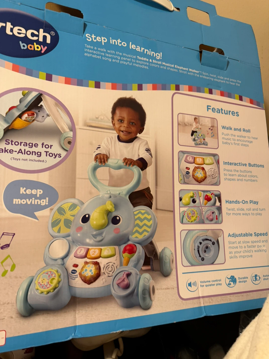 VTech Musical Toddle & Stroll Elephant Walker - photo 3