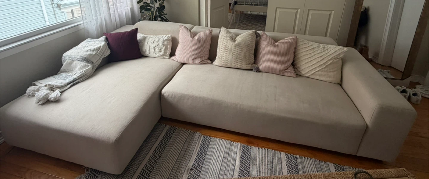 Sectional Sofa - Beige - photo 3