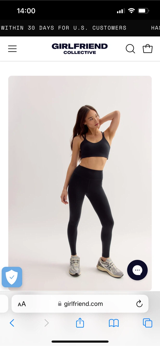 Girlfriend Collective Navy Ultralight Legging
