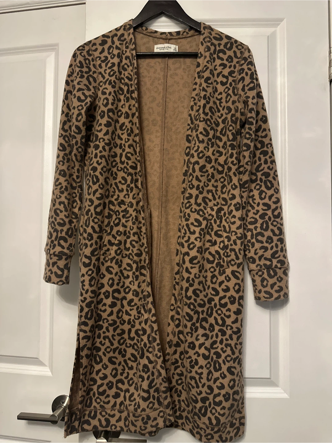 Abercrombie & Finch Leopard Print Cardigan