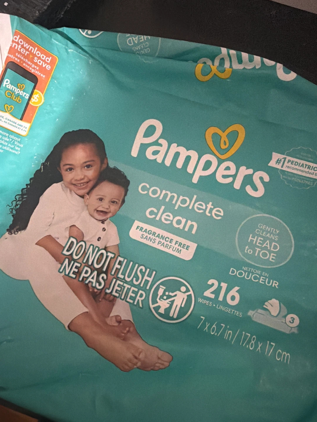 Pampers Complete Clean Baby Wipes - 216 Count - photo 3