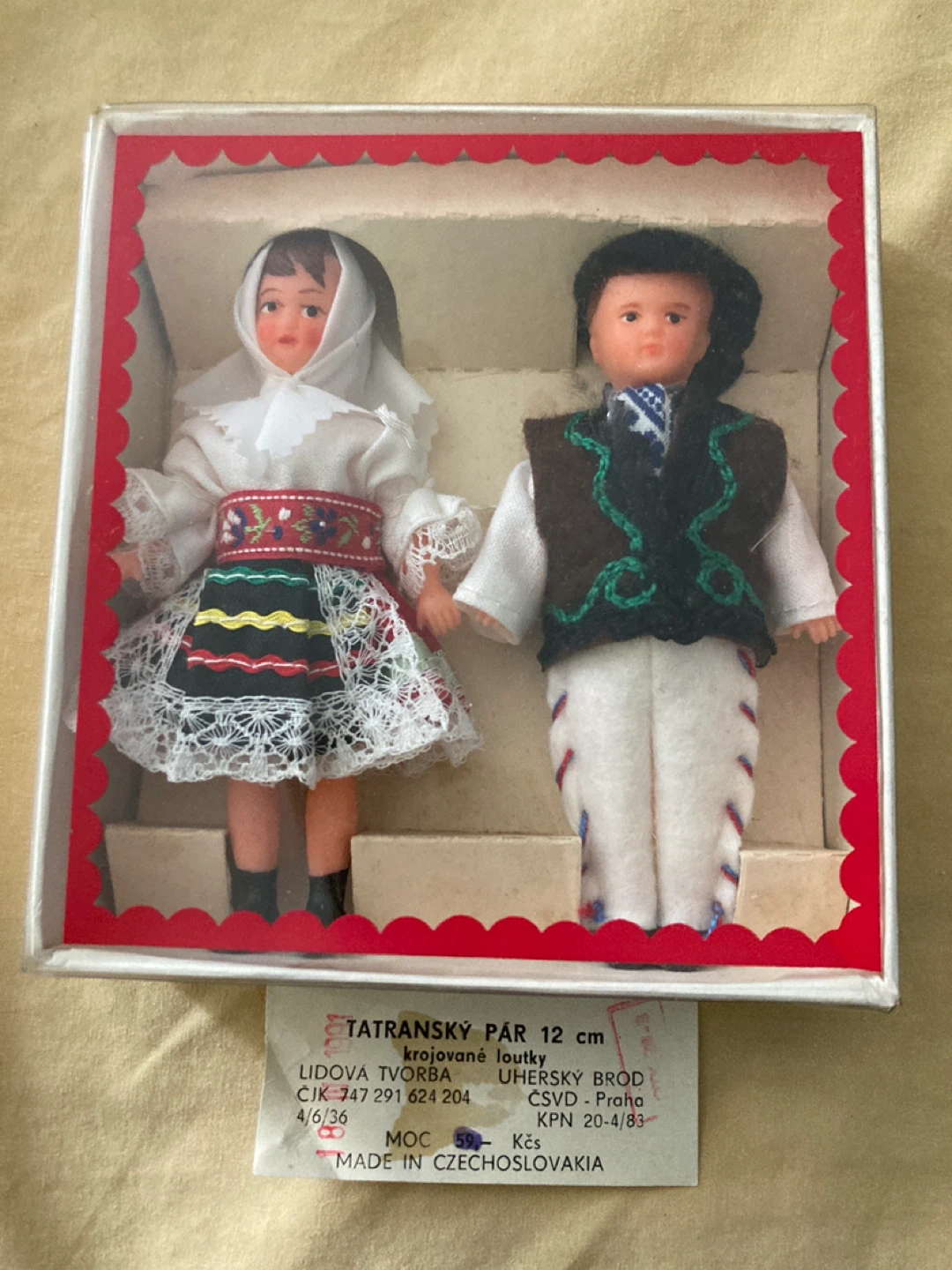 Vintage Folk Dolls Made in Czechoslovakia