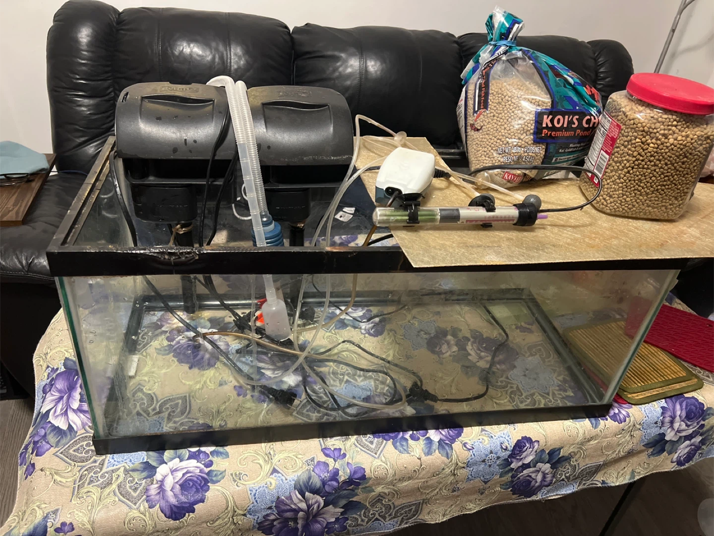 Aquarium Filter, Heater, Air Pump & Fish Food Bundle - photo 3