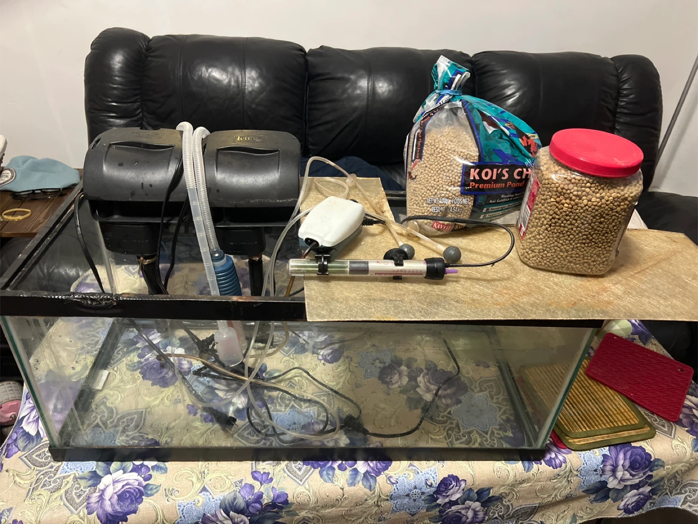 Aquarium Filter, Heater, Air Pump & Fish Food Bundle - photo 5