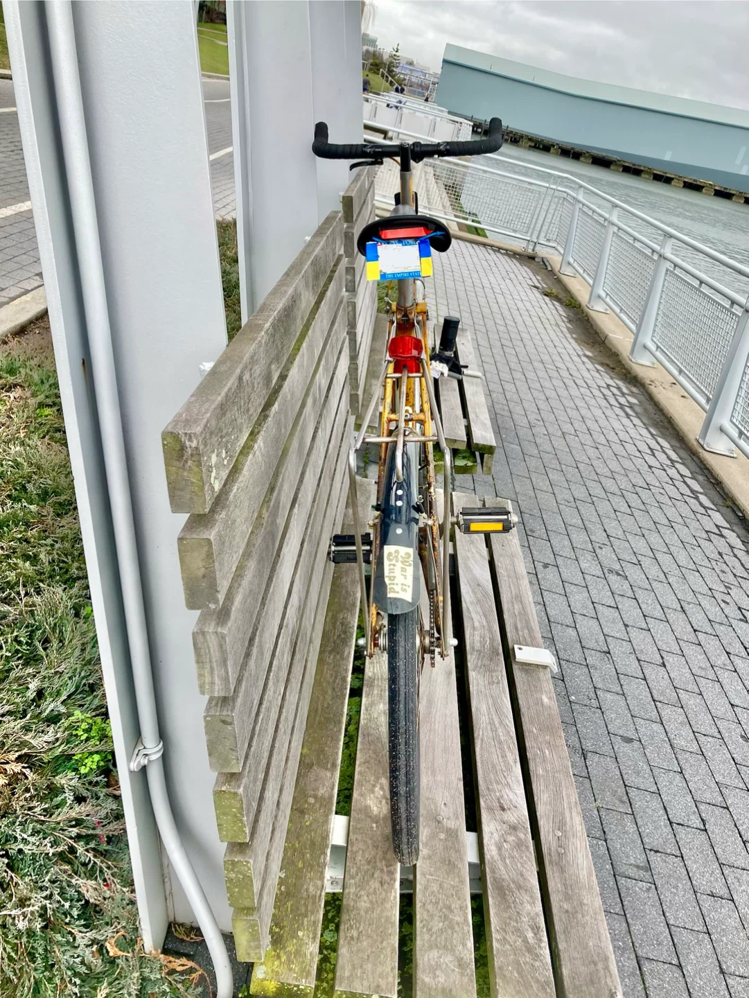 Classic English Raleigh Yellow Bicycle - photo 4