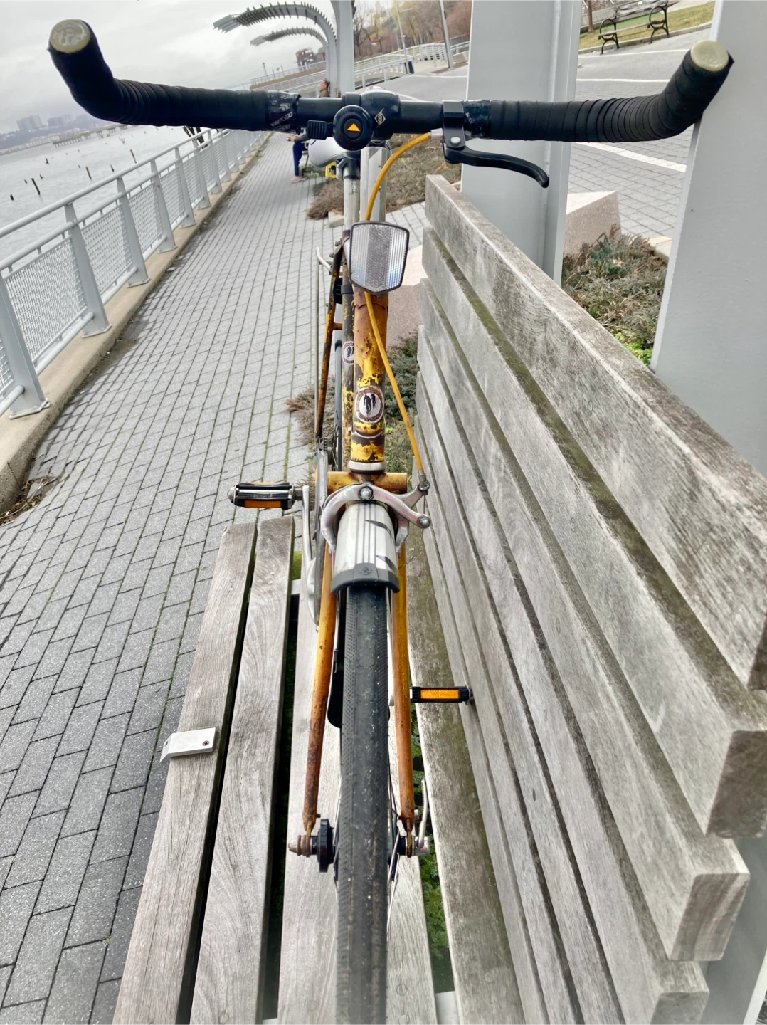 Classic English Raleigh Yellow Bicycle - photo 3