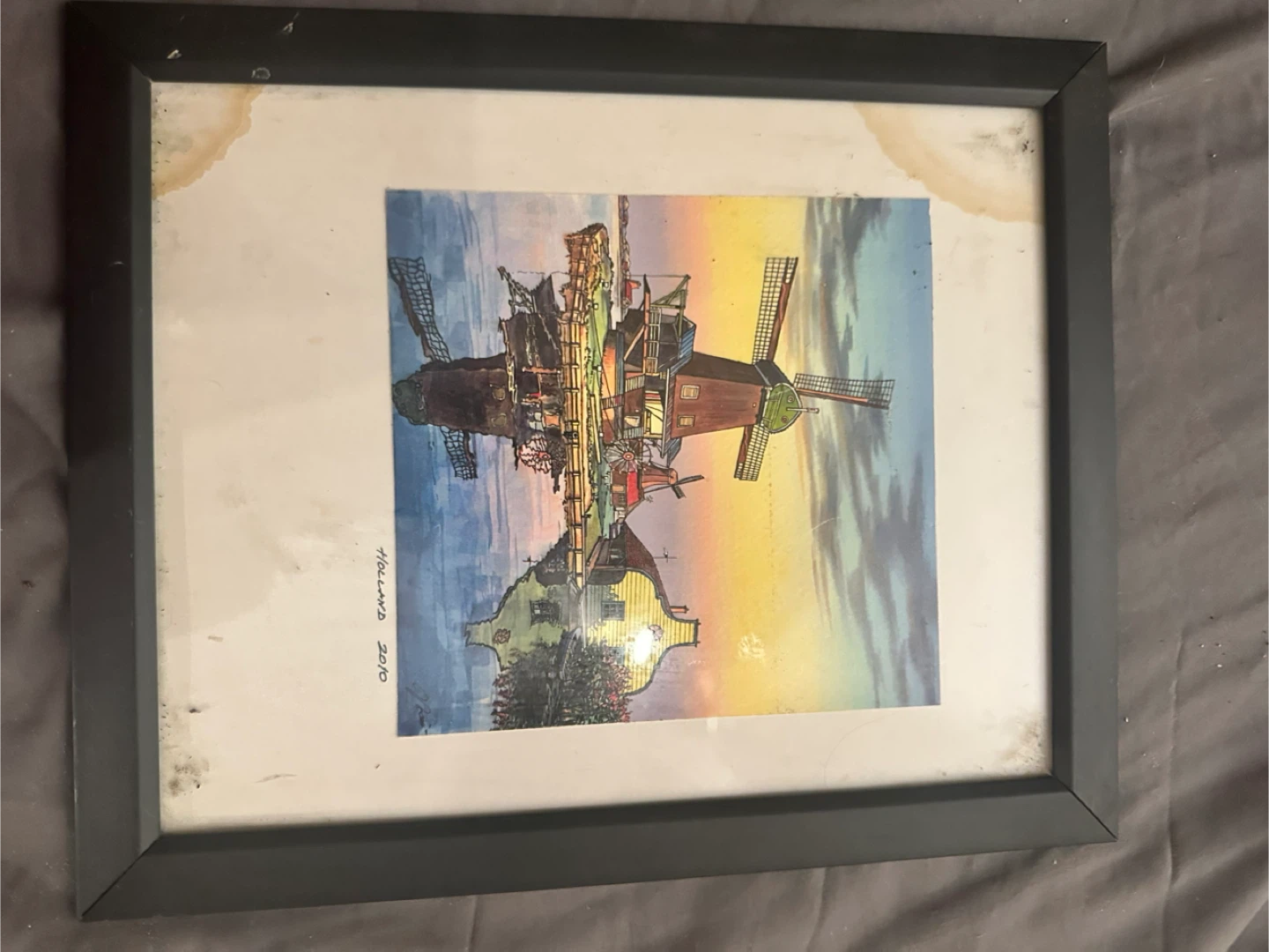 Framed Print of a Dutch Windmill