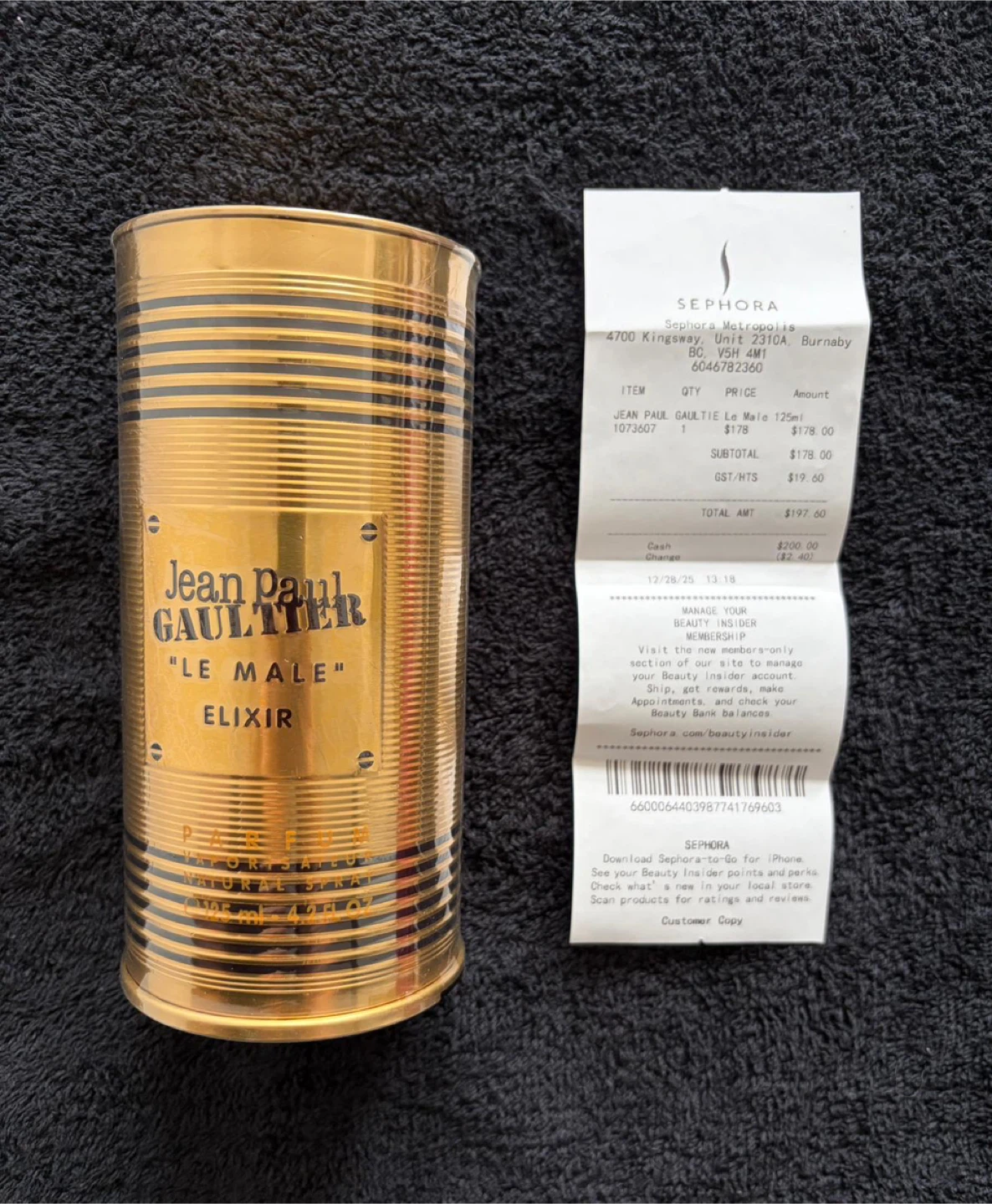 Jean Paul Gaultier Le Male Elixir Eau de Parfum 125ml
