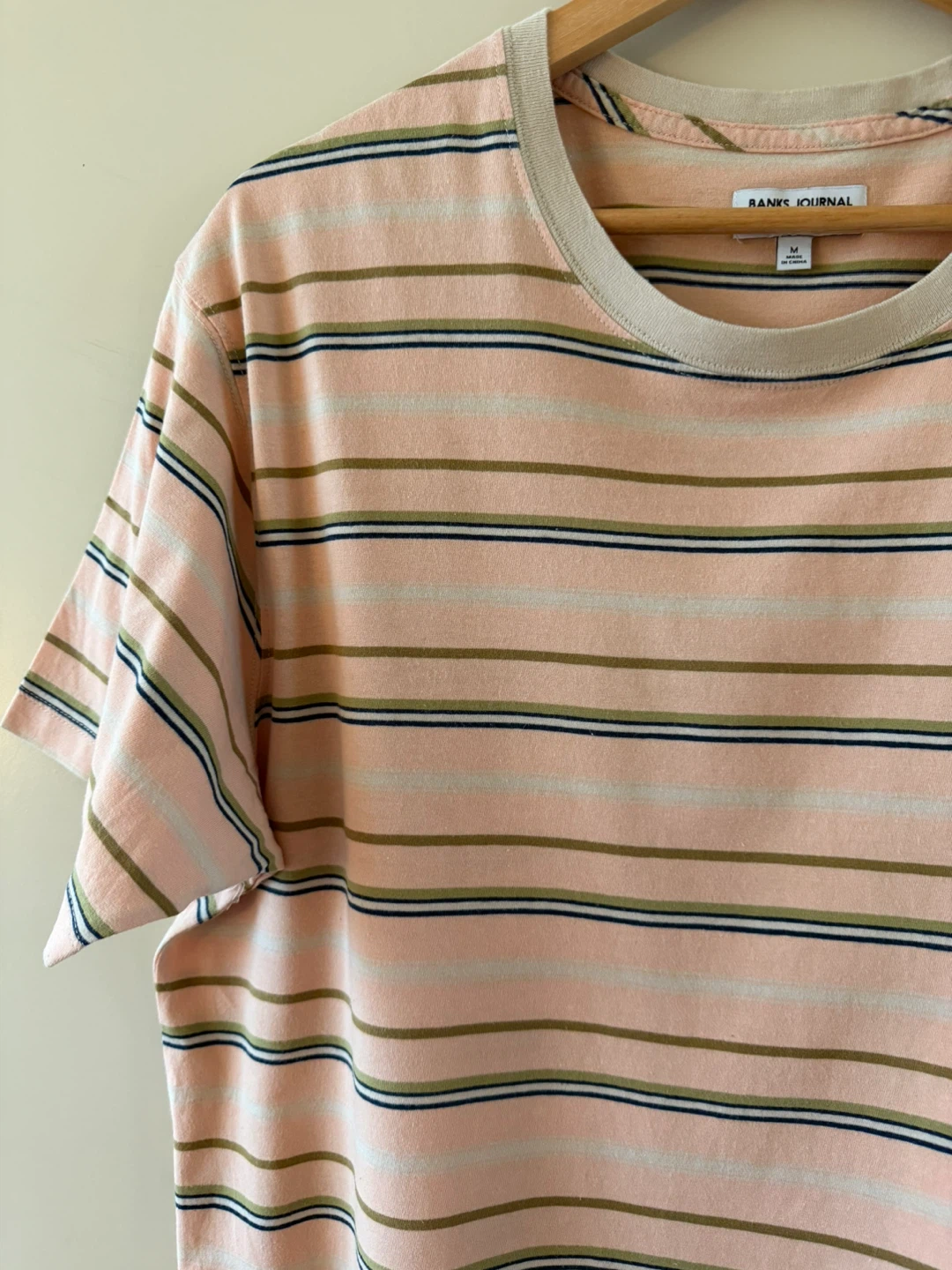 Banks Journal Striped Organic Cotton T-Shirt Size M - photo 4