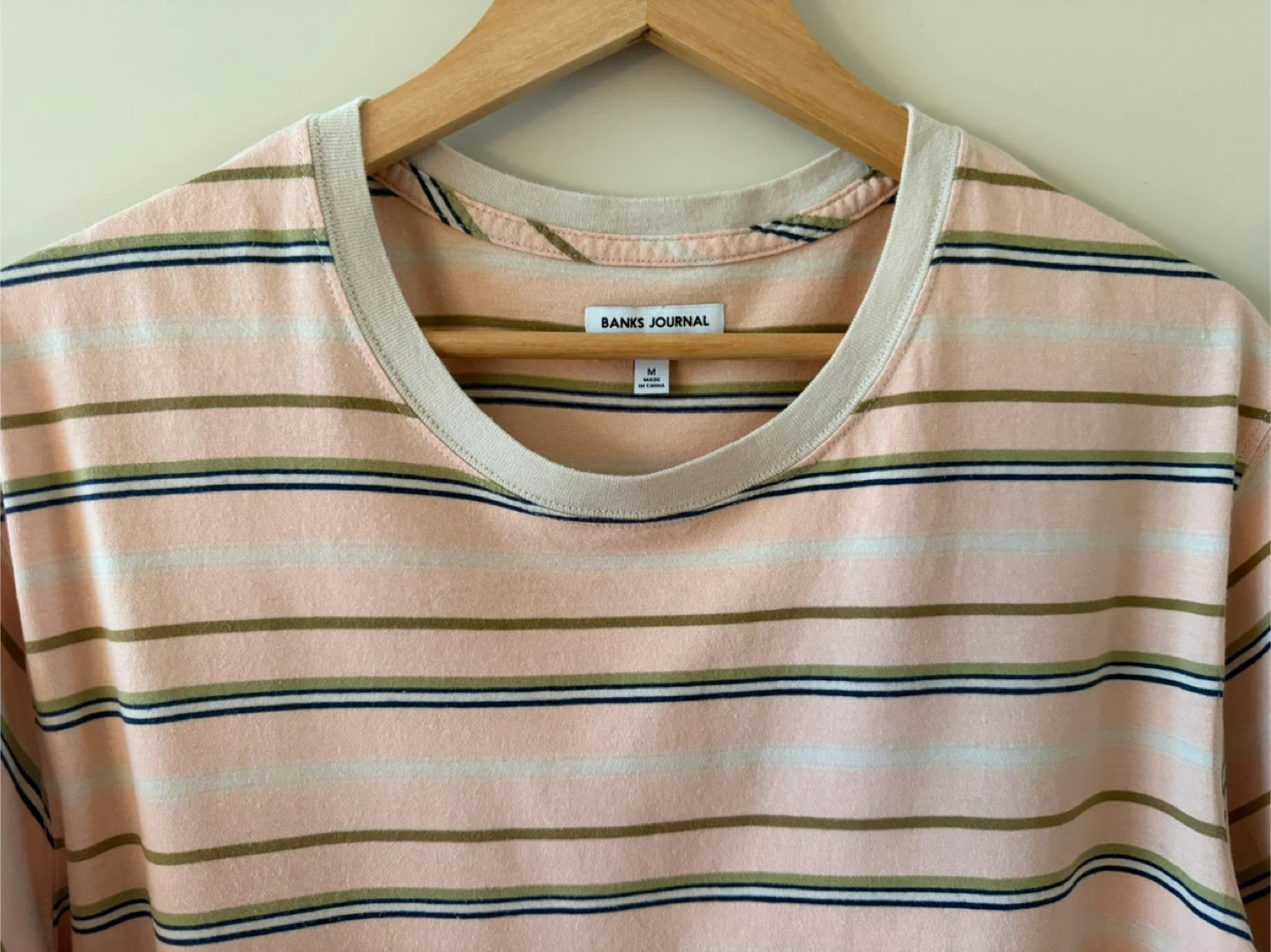 Banks Journal Striped Organic Cotton T-Shirt Size M - photo 2