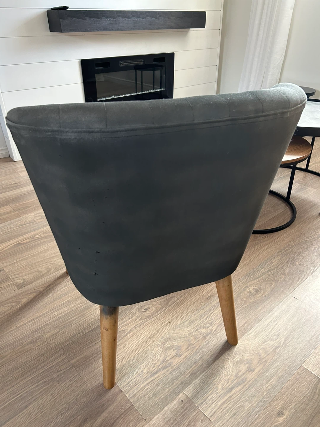 Grey Upholstered Accent Chair - photo 3