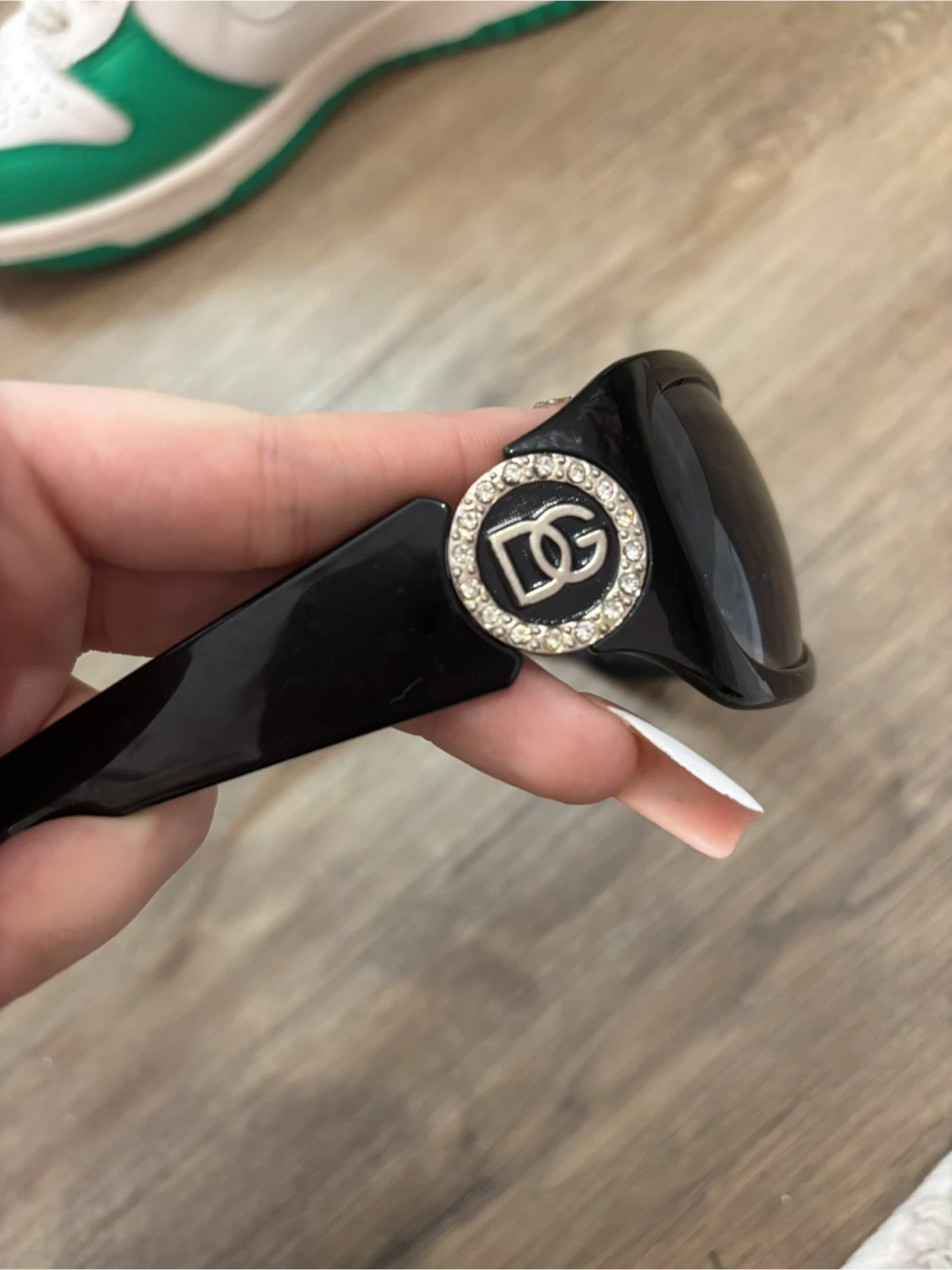 Dolce & Gabbana Black Embellished Sunglasses