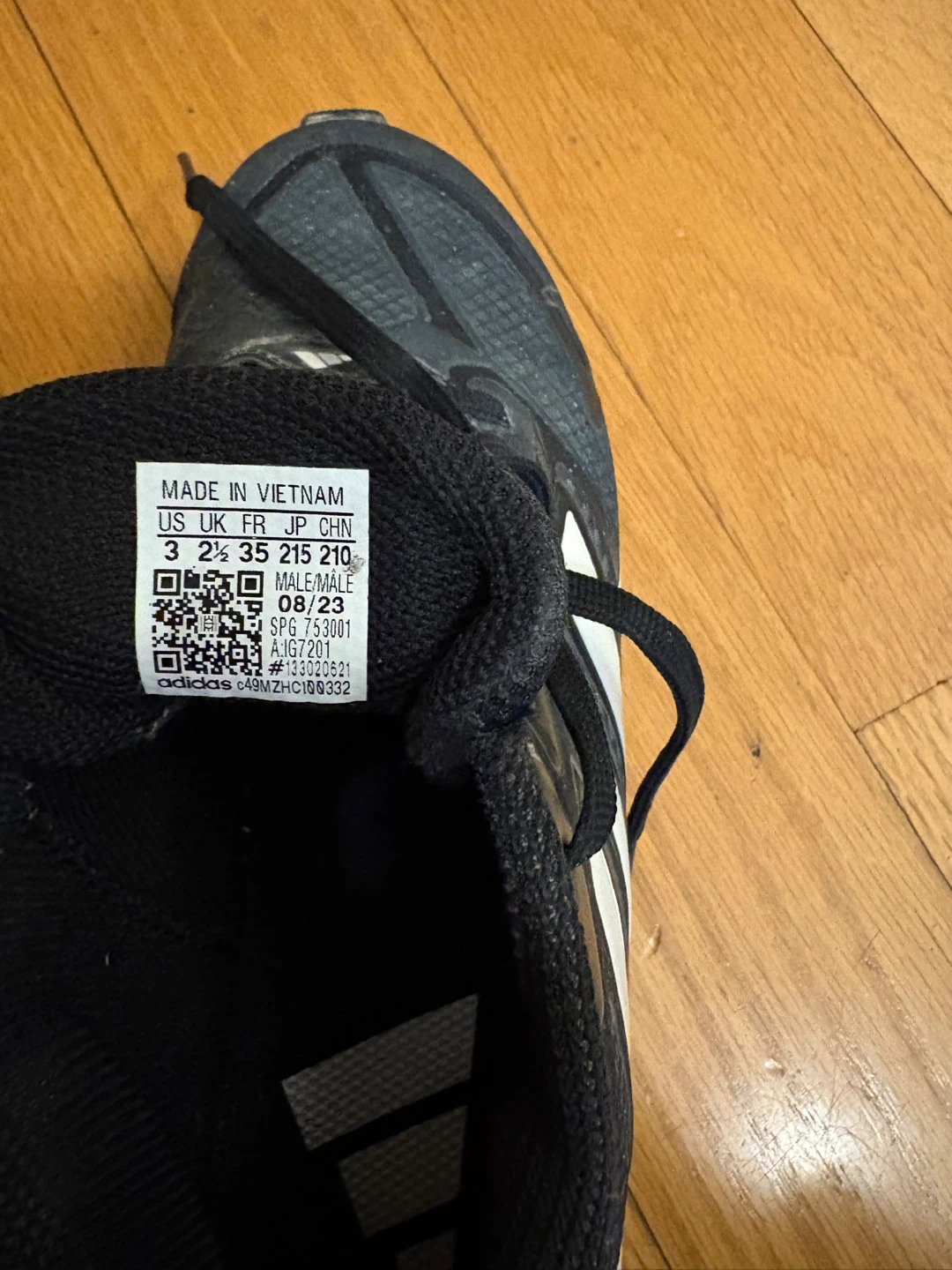 Kids Adidas Black Baseball Cleats - photo 4
