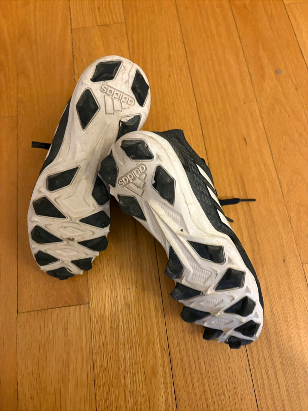 Kids Adidas Black Baseball Cleats - photo 3