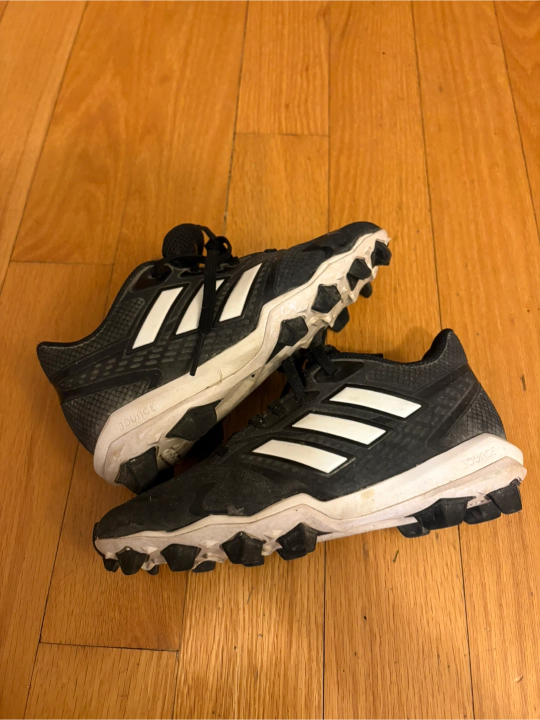 Kids Adidas Black Baseball Cleats