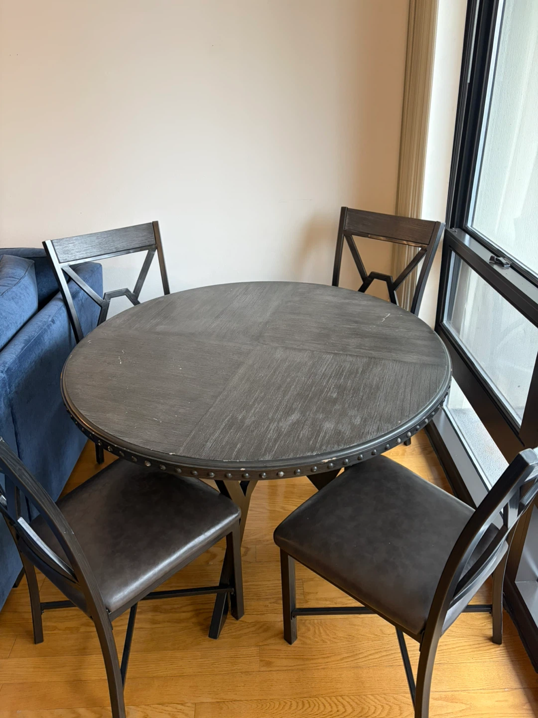 Round Dining Table Set with 4 Chairs - photo 5