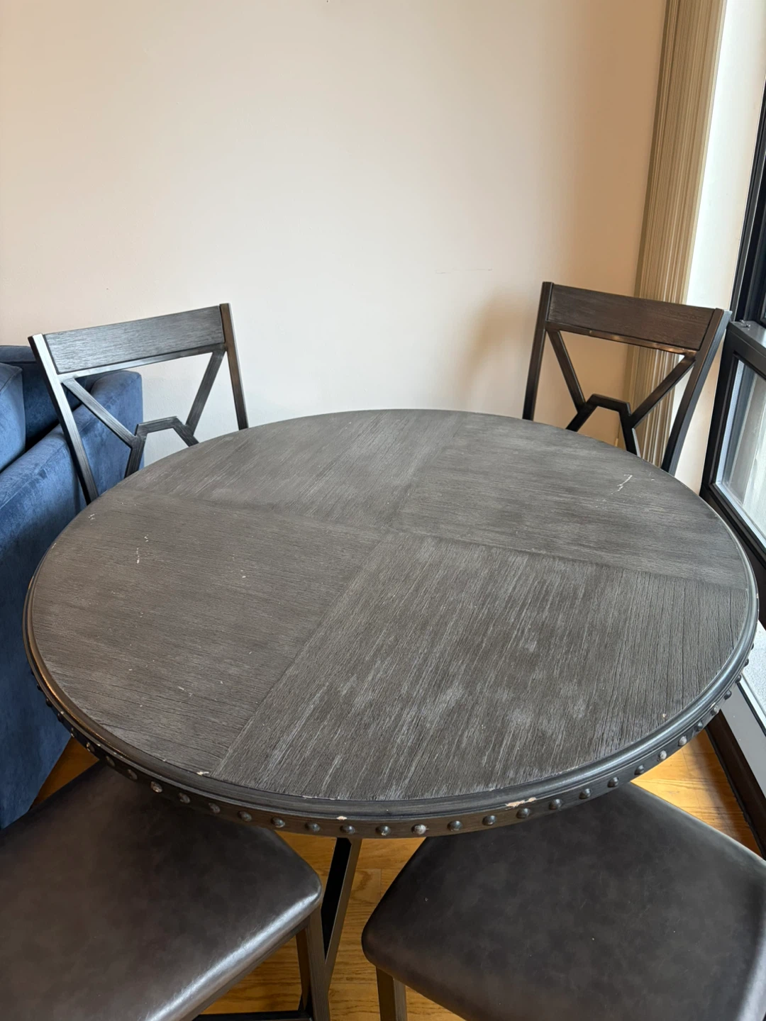 Round Dining Table Set with 4 Chairs - photo 2