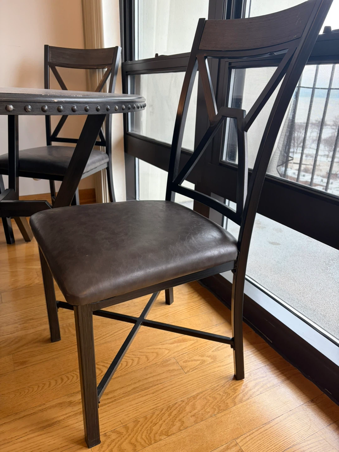 Round Dining Table Set with 4 Chairs - photo 3