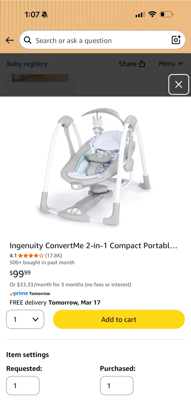 Ingenuity ConvertMe 2-in-1 Baby Swing & Infant Seat - photo 3
