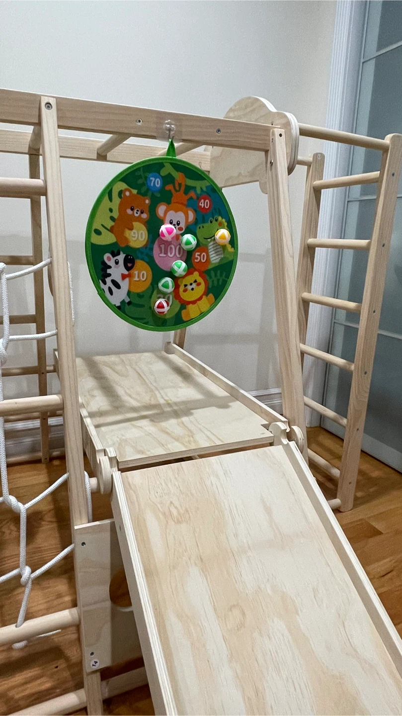 Wooden Indoor Playground / Montessori Climbing Gym for Kids - photo 4