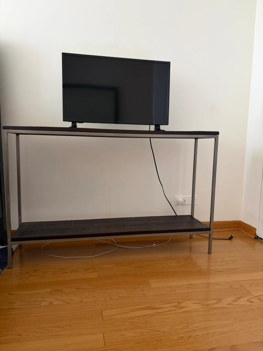 Wood Top Console Table