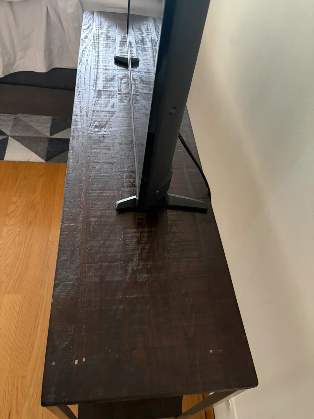 Wood Top Console Table - photo 4
