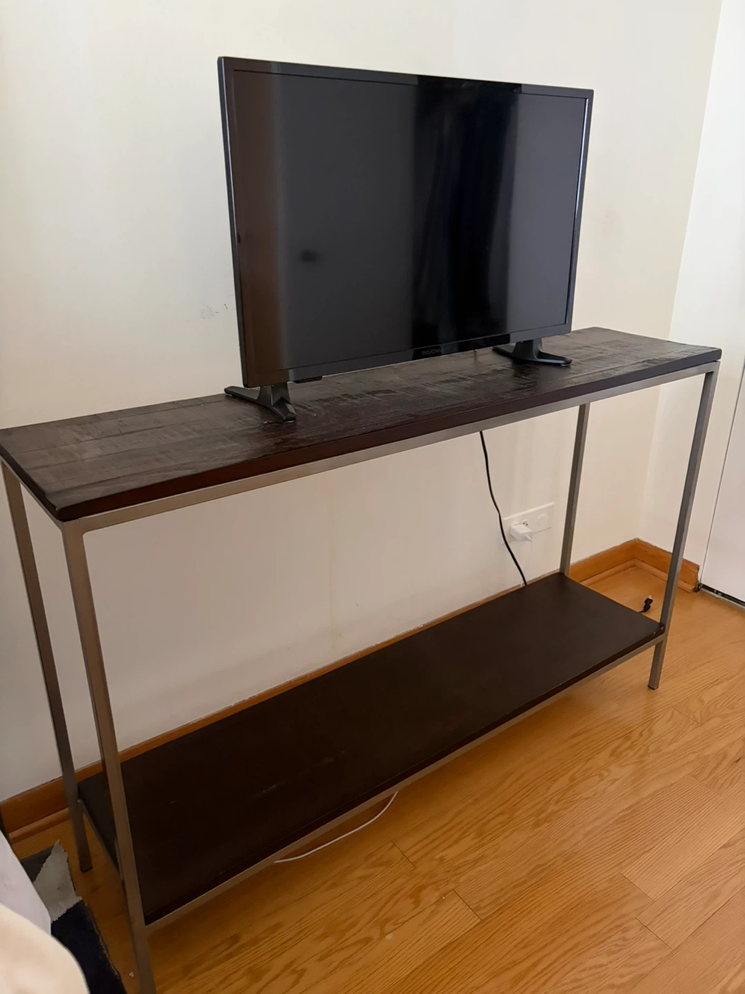 Wood Top Console Table - photo 3