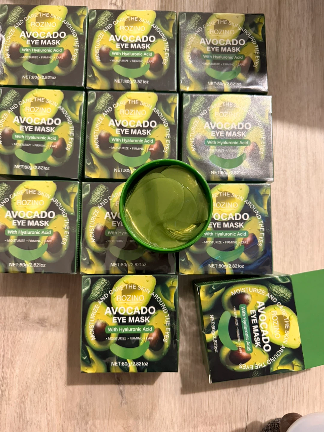 Rozino Avocado Eye Mask with Hyaluronic Acid - 10 Boxes - photo 3