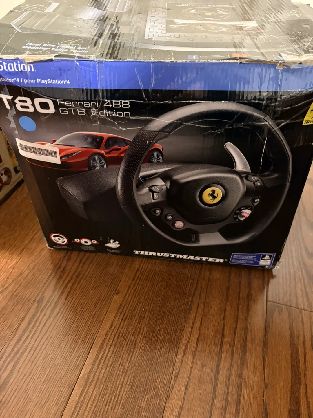 Thrustmaster T80 Ferrari 488 GTB Edition Racing Wheel & Pedals
