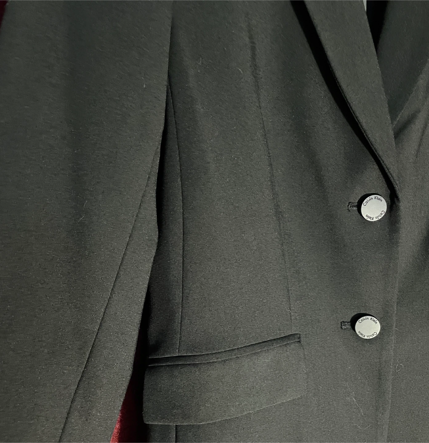 *New* Calvin Klein Fitted Women's Black Blazer, Size 2 - photo 2