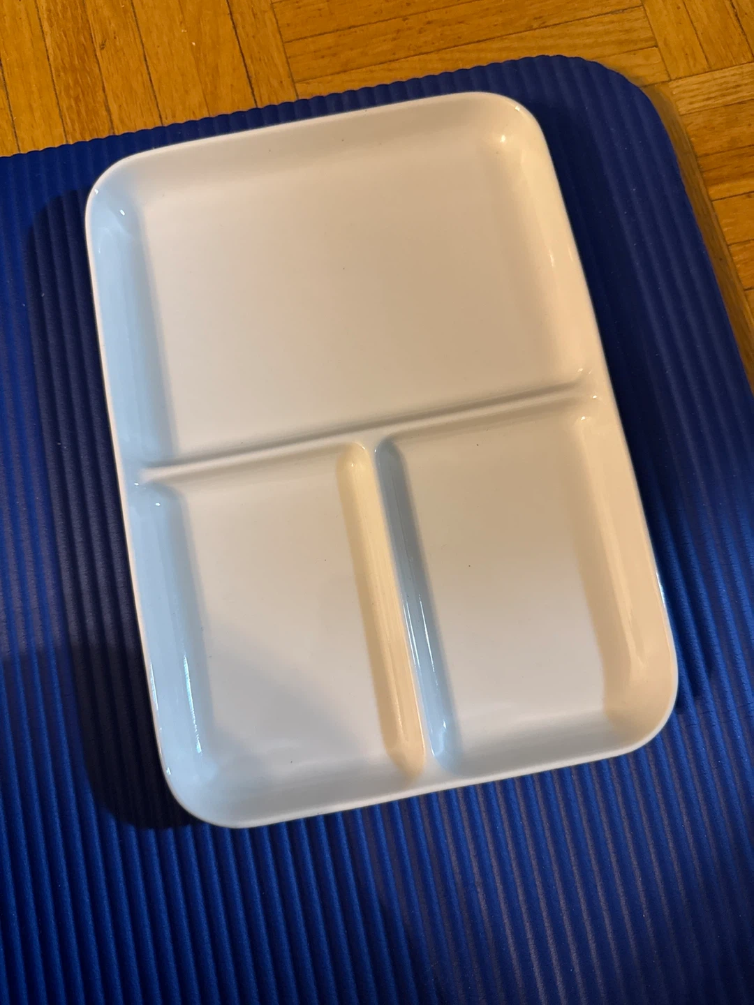 White Divided plate - ceramic