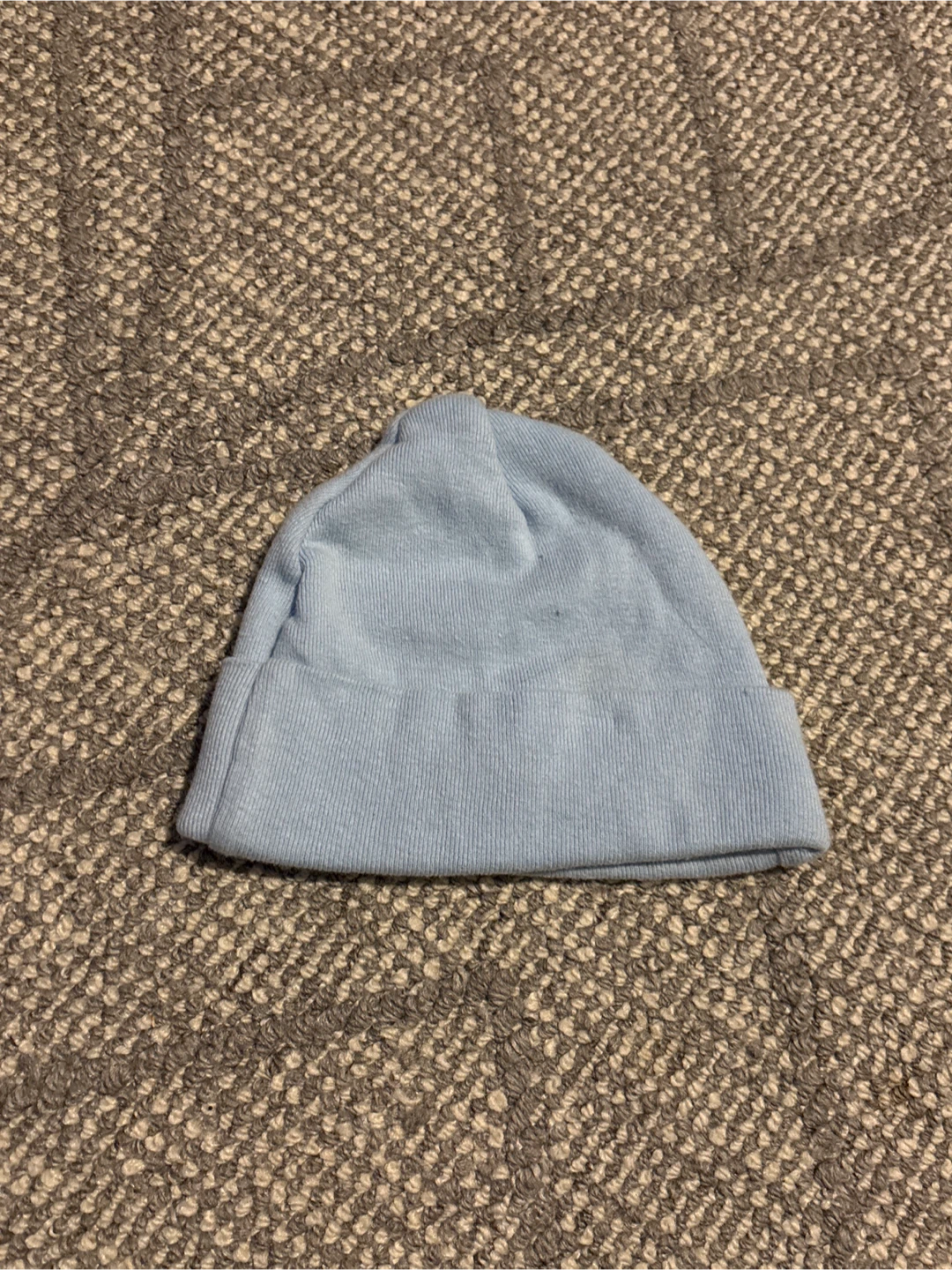 Infant Baby Blue Knit Beanie