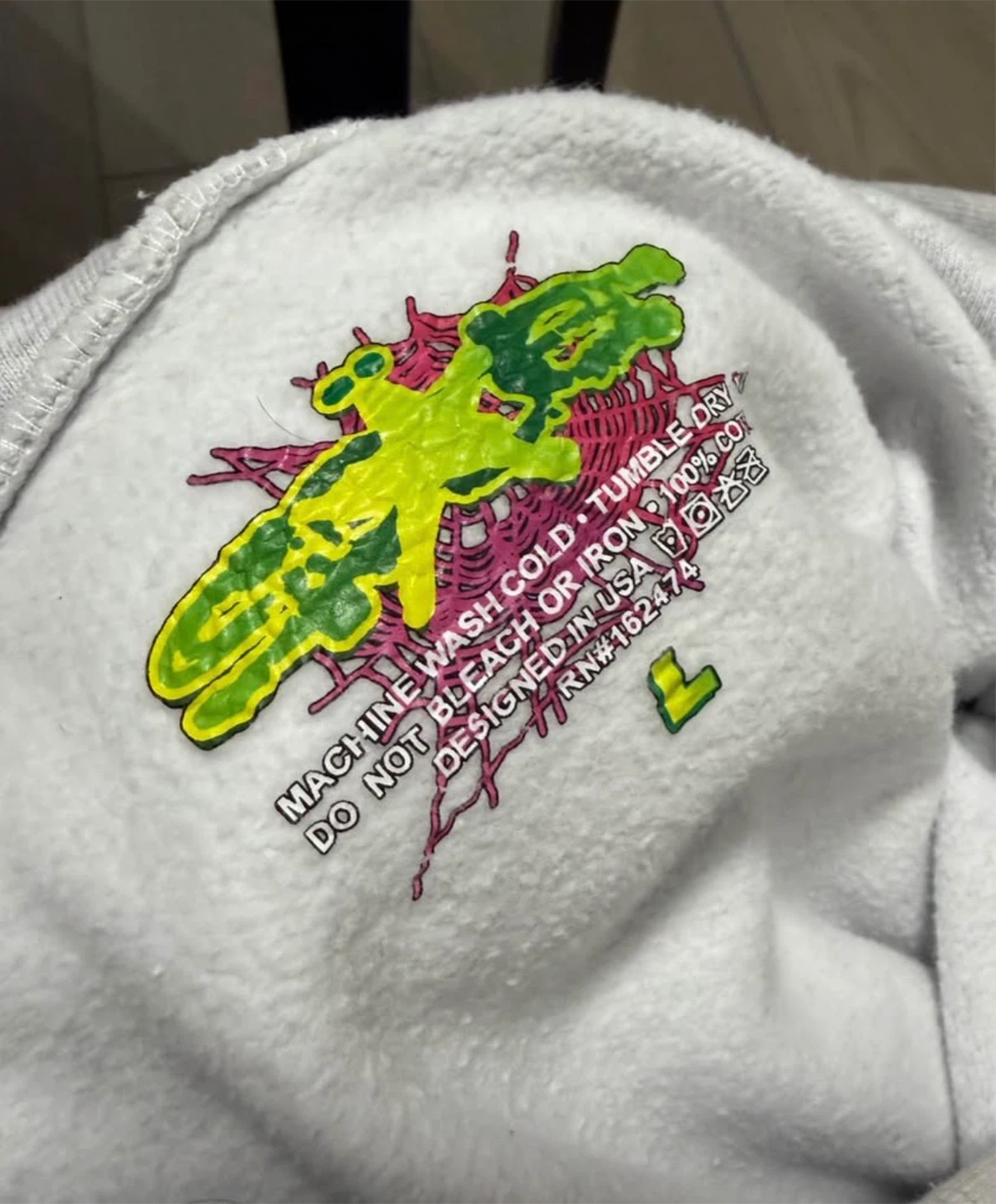 Authentic Sp5der Beluga Hoodie Heather Grey - photo 4