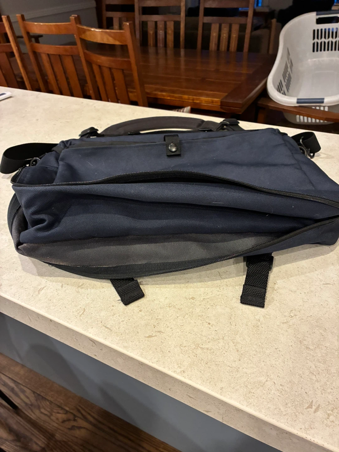 L.L. Bean Navy Blue Messenger Bag - photo 4