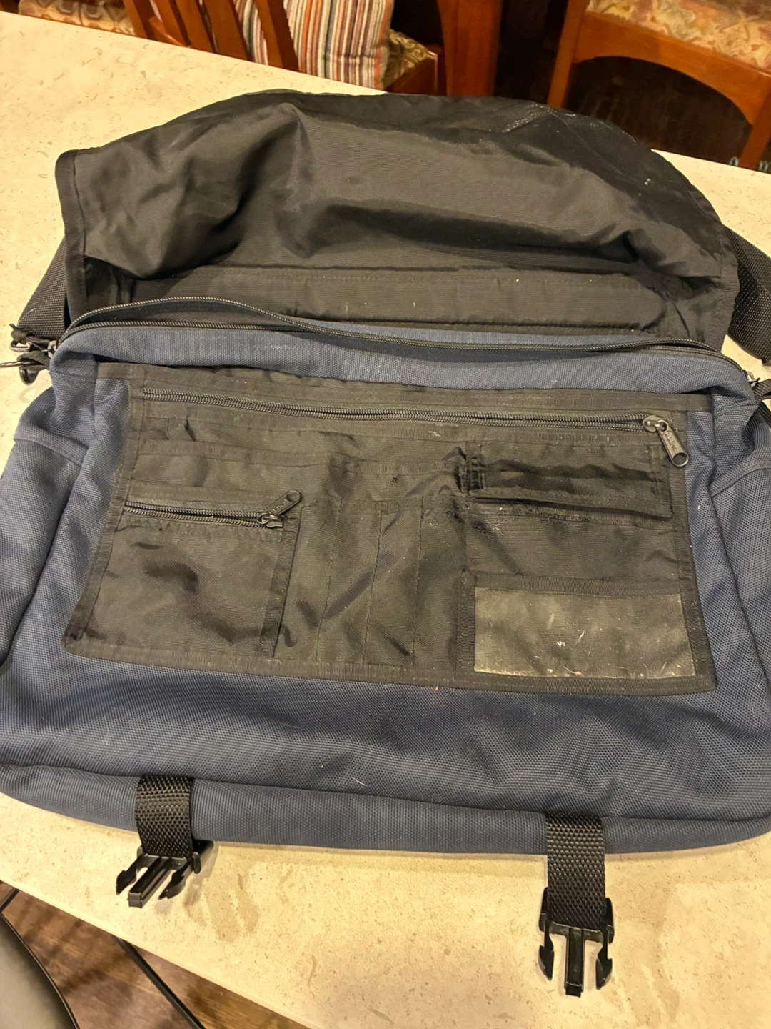 L.L. Bean Navy Blue Messenger Bag - photo 2