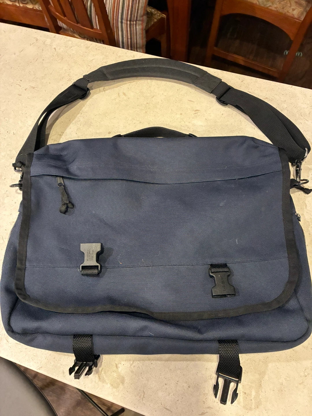 L.L. Bean Navy Blue Messenger Bag