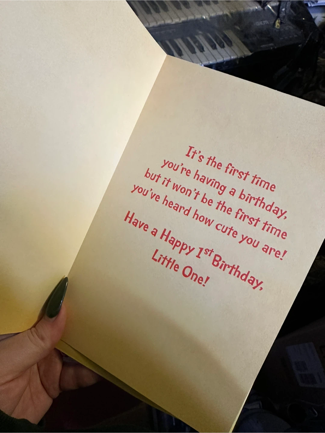 First Birthday Card for Little One - photo 2