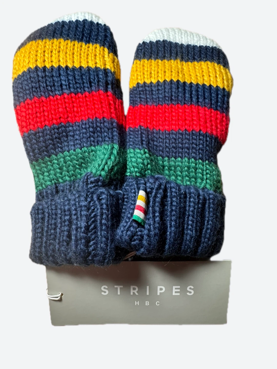 NEW with tags HBC Stripes Mittens