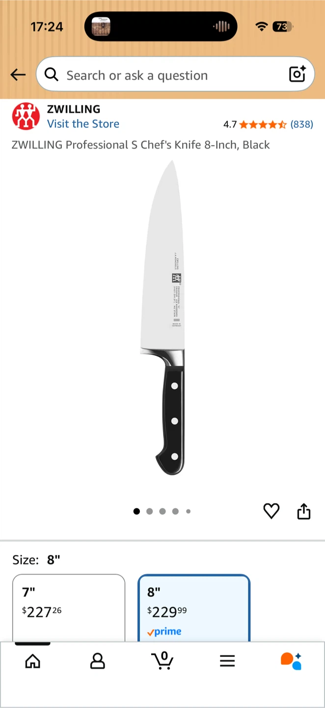 Zwilling Professional S 8" chef knife - photo 4